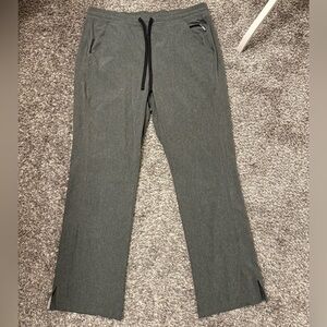 Heathered Grey, polyester scrub pant